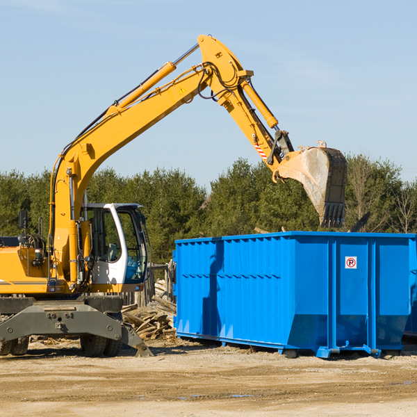 can i choose the location where the residential dumpster will be placed in Long Hill New Jersey